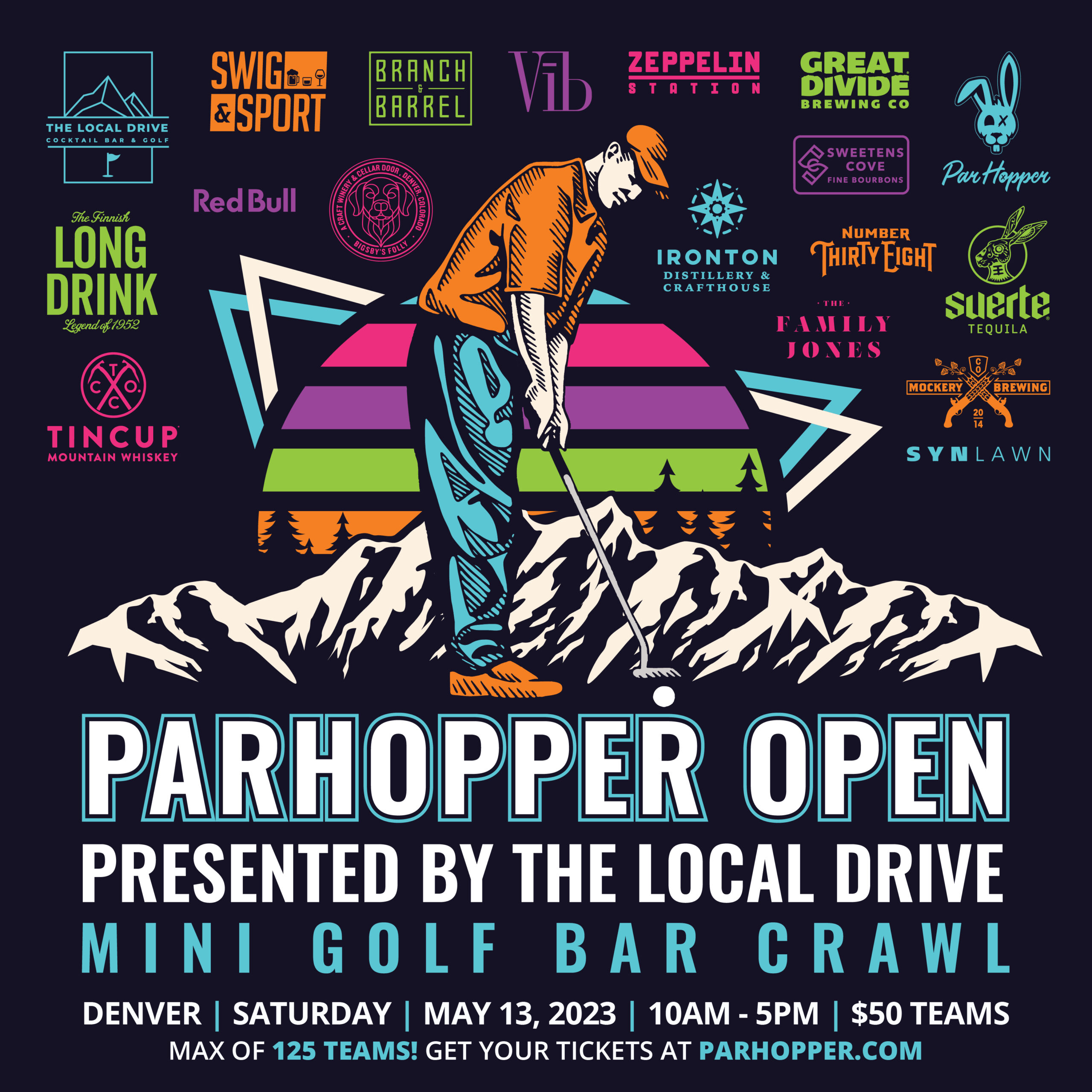 the parhopper open mini golf event